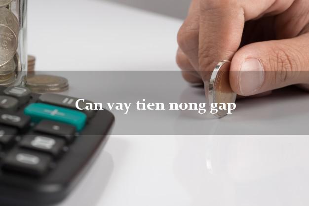 Can vay tien nong gap