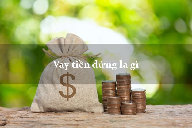 Vay tiền đứng la gì